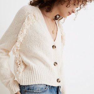 Madewell Chatterton Fringe Cardigan Sweater